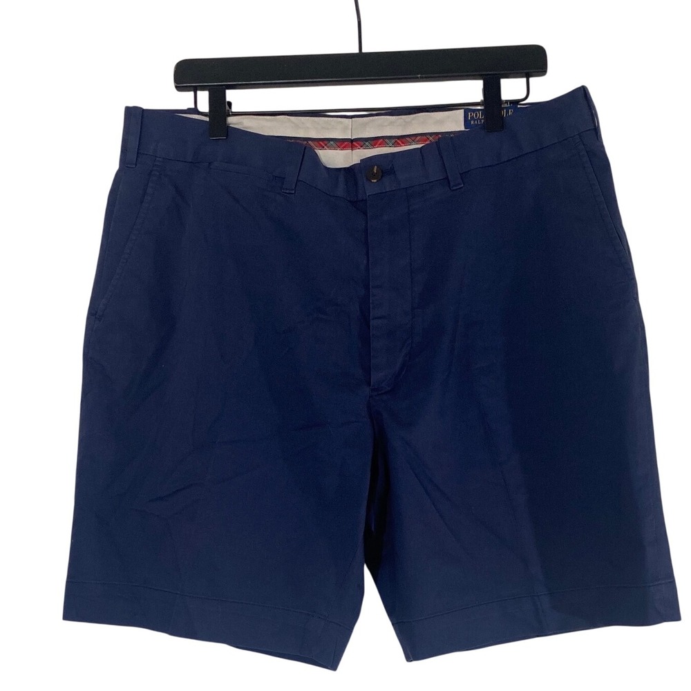 Polo Golf Ralph Lauren Shorts Mens 36 Navy Blue Excellent Classic Fit Chino